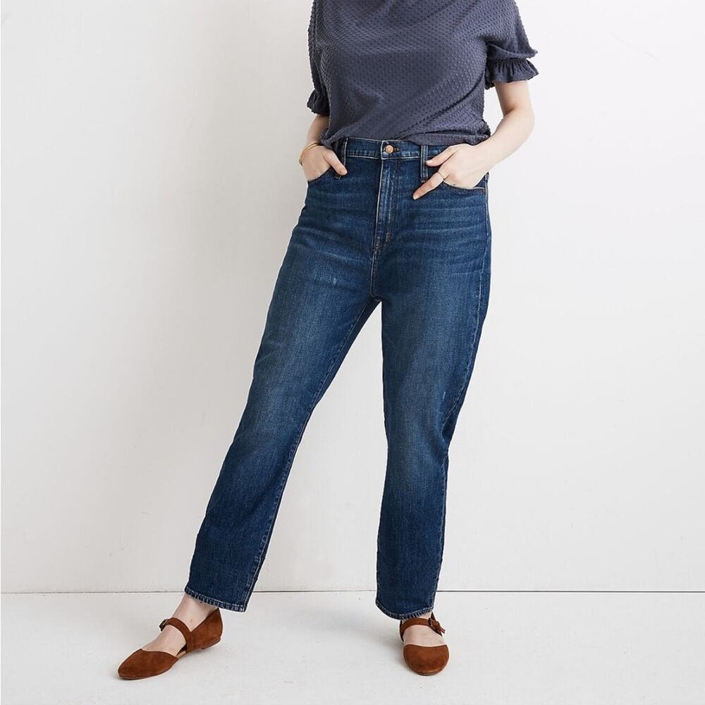 Madewell The High-Rise Slim Boyjean in Barksdale Wash
